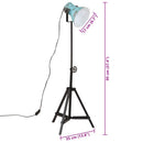 vidaXL kopott kék állólámpa 25 W 35x35x65/95 cm E27