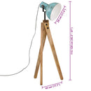 vidaXL kopott kék állólámpa 25 W 45x45x120 cm E27