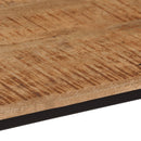 vidaXL tömör mangófa és vas tálalóasztal 80 x 30 x 74 cm