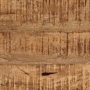 vidaXL tömör mangófa és vas tálalóasztal 80 x 30 x 74 cm
