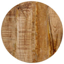 vidaXL tömör mangófa és vas dohányzóasztal 35x35x45 cm