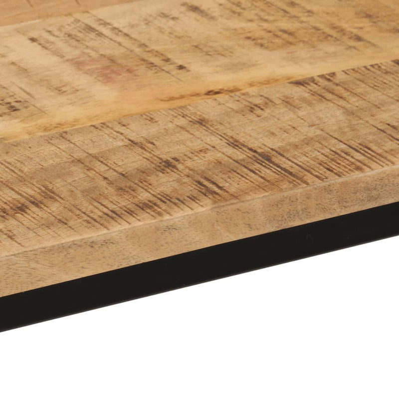 vidaXL tömör nyers mangófa és vas tálalóasztal 110 x 30 x 75 cm