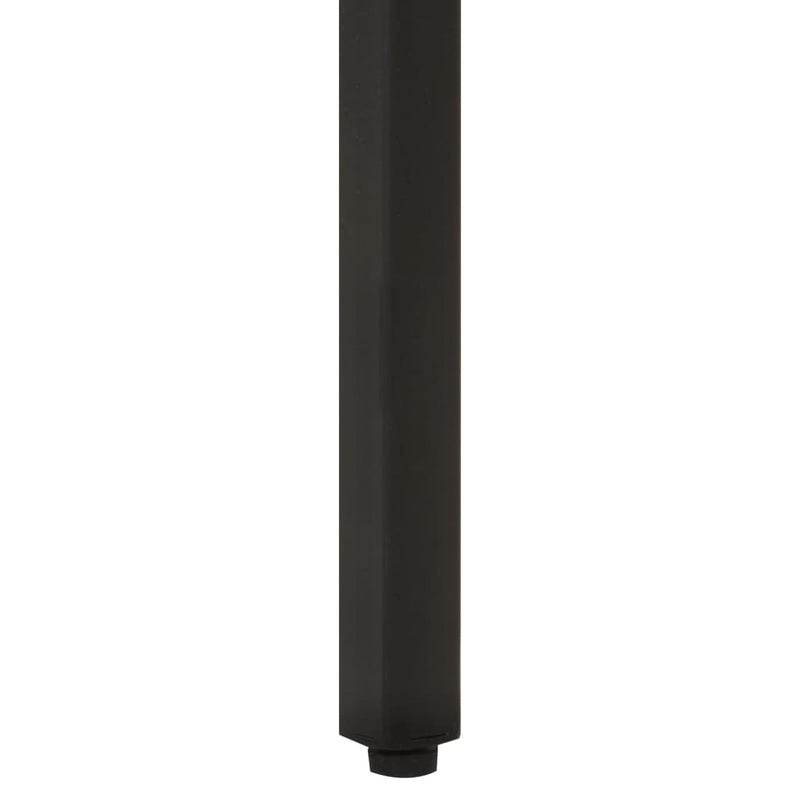 vidaXL tömör akácfa és vas kisasztal 35 x 35 x 45 cm