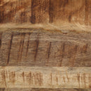 vidaXL 3 db tömör mangófa és vas egymásba helyezhető dohányzóasztal