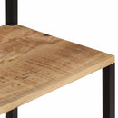 vidaXL tömör durva mangófa fogas cipőtárolóval 68 x 30 x 182 cm