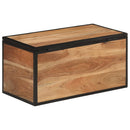 vidaXL tömör akácfa és vas tárolóláda 60 x 30 x 30 cm