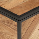 vidaXL tömör akácfa és vas tárolóláda 60 x 30 x 30 cm