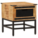 vidaXL tömör mangófa éjjeliszekrény 40 x 40 x 45 cm