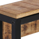 vidaXL tömör nyers mangófa fogas 87x10x27 cm