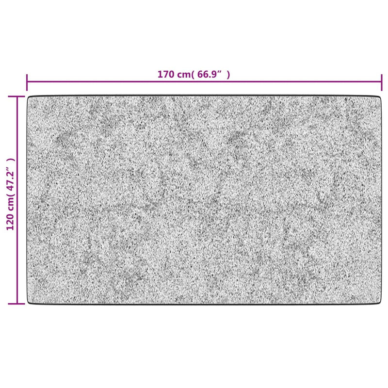 vidaXL antracitszürke mosható csúszásgátló szőnyeg 120 x 170 cm
