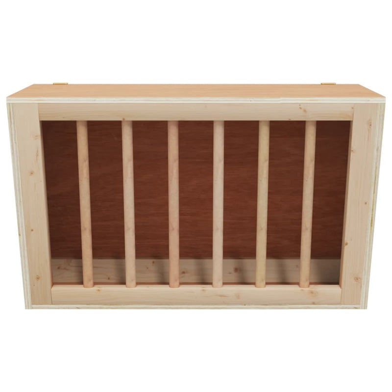 vidaXL tömör fenyőfa szénaetető nyulaknak 37 x 18,5 x 23 cm