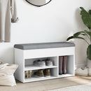 vidaXL fehér szerelt fa cipőtároló pad 82 x 32 x 45,5 cm