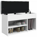 vidaXL fehér cipőpad 82 x 32 x 45,5 cm rétegelt fából