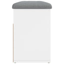 vidaXL fehér szerelt fa cipőtároló pad 82 x 32 x 45,5 cm