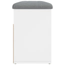 vidaXL fehér cipőpad 82 x 32 x 45,5 cm rétegelt fából