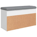 vidaXL fehér cipőpad 82 x 32 x 45,5 cm rétegelt fából