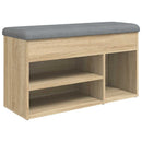 vidaXL sonoma tölgy színű szerelt fa cipőtároló pad 82 x 32 x 45,5 cm