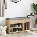 vidaXL sonoma tölgy színű szerelt fa cipőtároló pad 82 x 32 x 45,5 cm
