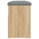 vidaXL sonoma tölgy színű szerelt fa cipőtároló pad 82 x 32 x 45,5 cm