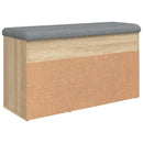 vidaXL sonoma tölgy színű szerelt fa cipőtároló pad 82 x 32 x 45,5 cm