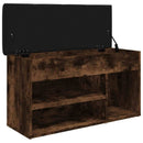 vidaXL füstös tölgy színű szerelt fa cipőtároló pad 82 x 32 x 45,5 cm