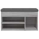vidaXL szürke sonoma színű szerelt fa cipőtároló pad 82 x 32 x 45,5 cm