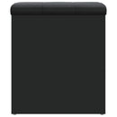 vidaXL fekete szerelt fa tárolópad 42 x 42 x 45 cm