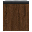 vidaXL barna tölgy színű szerelt fa tárolópad 42 x 42 x 45 cm