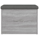 vidaXL szürke sonoma színű szerelt fa tárolópad 62 x 42 x 45 cm