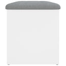 vidaXL fehér szerelt fa tárolópad 82 x 42 x 45 cm