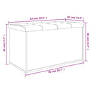 vidaXL fehér, rétegelt fa tárolópad 82 x 42 x 45 cm