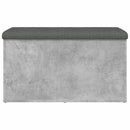 vidaXL betonszürke szerelt fa tárolópad 82 x 42 x 45 cm