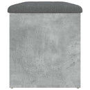 vidaXL betonszürke szerelt fa tárolópad 82 x 42 x 45 cm