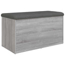 vidaXL szürke sonoma színű szerelt fa tárolópad 82 x 42 x 45 cm