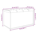 vidaXL szürke sonoma színű szerelt fa tárolópad 82 x 42 x 45 cm