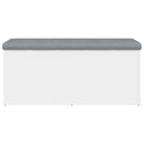 vidaXL fehér szerelt fa tárolópad 102 x 42 x 45 cm