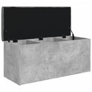 vidaXL betonszürke szerelt fa tárolópad 102 x 42 x 45 cm