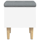 vidaXL fehér szerelt fa tárolópad 42 x 42 x 46 cm