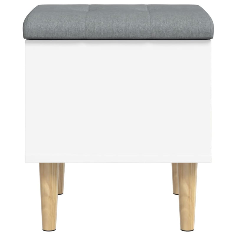 vidaXL fehér szerelt fa tárolópad 42 x 42 x 46 cm