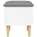 vidaXL fehér szerelt fa tárolópad 42 x 42 x 46 cm