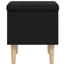 vidaXL fekete szerelt fa tárolópad 42x42x46 cm