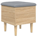 vidaXL sonoma tölgy színű szerelt fa tárolópad 42x42x46 cm
