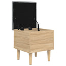 vidaXL sonoma tölgy színű szerelt fa tárolópad 42x42x46 cm