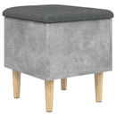 vidaXL betonszürke szerelt fa tárolópad 42x42x46 cm