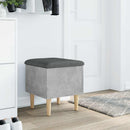 vidaXL betonszürke szerelt fa tárolópad 42x42x46 cm