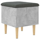 vidaXL betonszürke szerelt fa tárolópad 42x42x46 cm