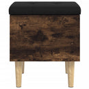 vidaXL füstös tölgy színű szerelt fa tárolópad 42x42x46 cm