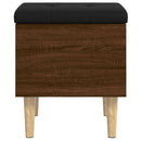 vidaXL barna tölgy színű szerelt fa tárolópad 42x42x46 cm