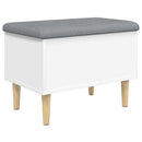 vidaXL fehér szerelt fa tárolópad 62x42x46 cm