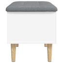 vidaXL fehér szerelt fa tárolópad 62x42x46 cm